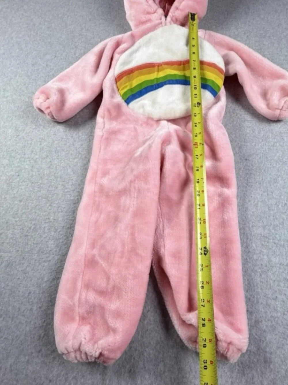 Care Bears Cheer Bear Rainbow Belly Costume Toddler 3T-4T Vintage 2003